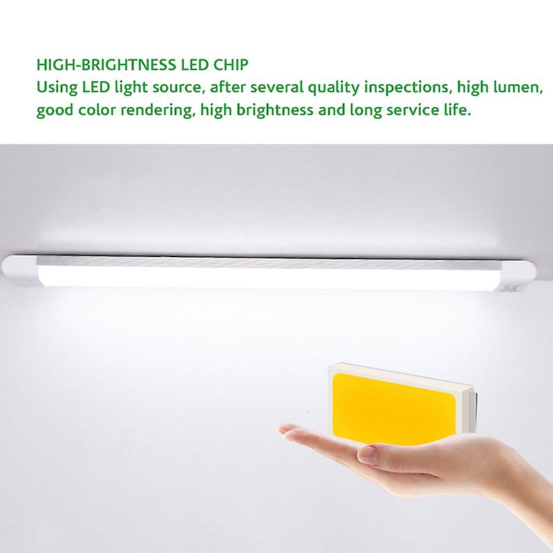 30cm/60cm/90cm/120cm Led Batten Linear Cool Light Bar Fluorescent Tube Lamp For Office Workshop Home Tri-proof Batten Light