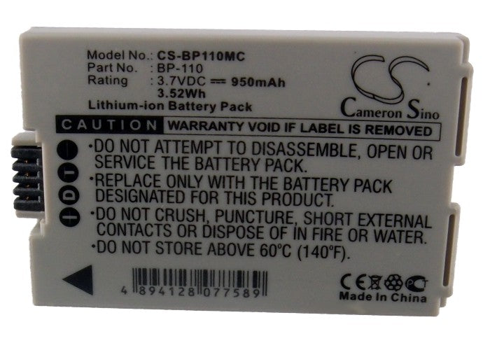 Canon Legria HF R205 Legria HF R206 Legria HF R26 Replacement Battery BatteryClerkcom Camera