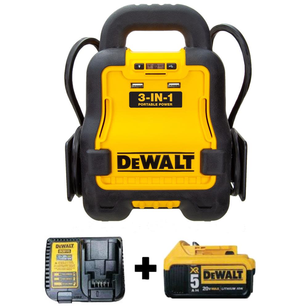 DEWALT Battery Booster Kit With 20V DeWalt Lithium Battery Pack Plus Charger DXAE20VBBK from DEWALT