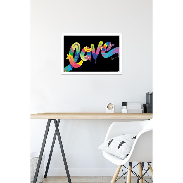 Trends International Jason Naylor Love Framed Wall Poster Prints