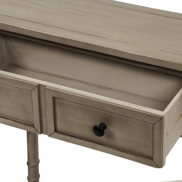 Console Table Sofa Table with Two Drawers and Shelf