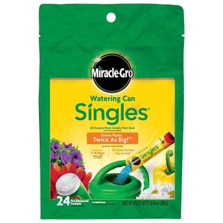 Miracle-Gro Watering Can Singles Water-Soluble Plant Food Packets (24-Pack) 1013202