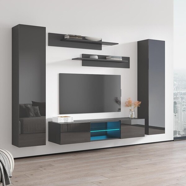 Fly A 33TV Wall Mounted Floating Modern Entertainment Center