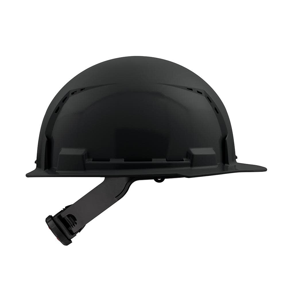 Milwaukee Black Front Brim Vented Hard Hat with 4pt Ratcheting Suspension Type 1 Class C 48-73-1210 from Milwaukee