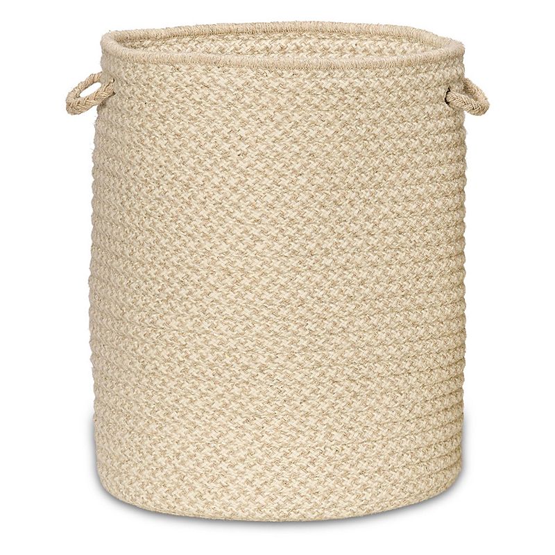 Colonial Mills Natural Houndstooth Woven Hamper - 17 x 17 x 22