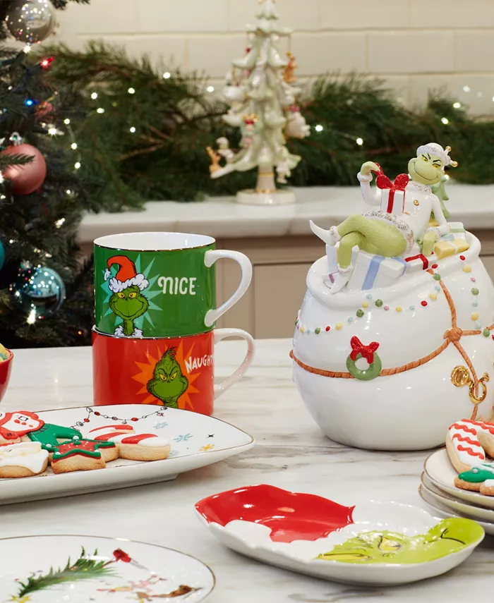 Lenox Grinchie Gifts Naughty and Nice 2-Pc. Mug Set