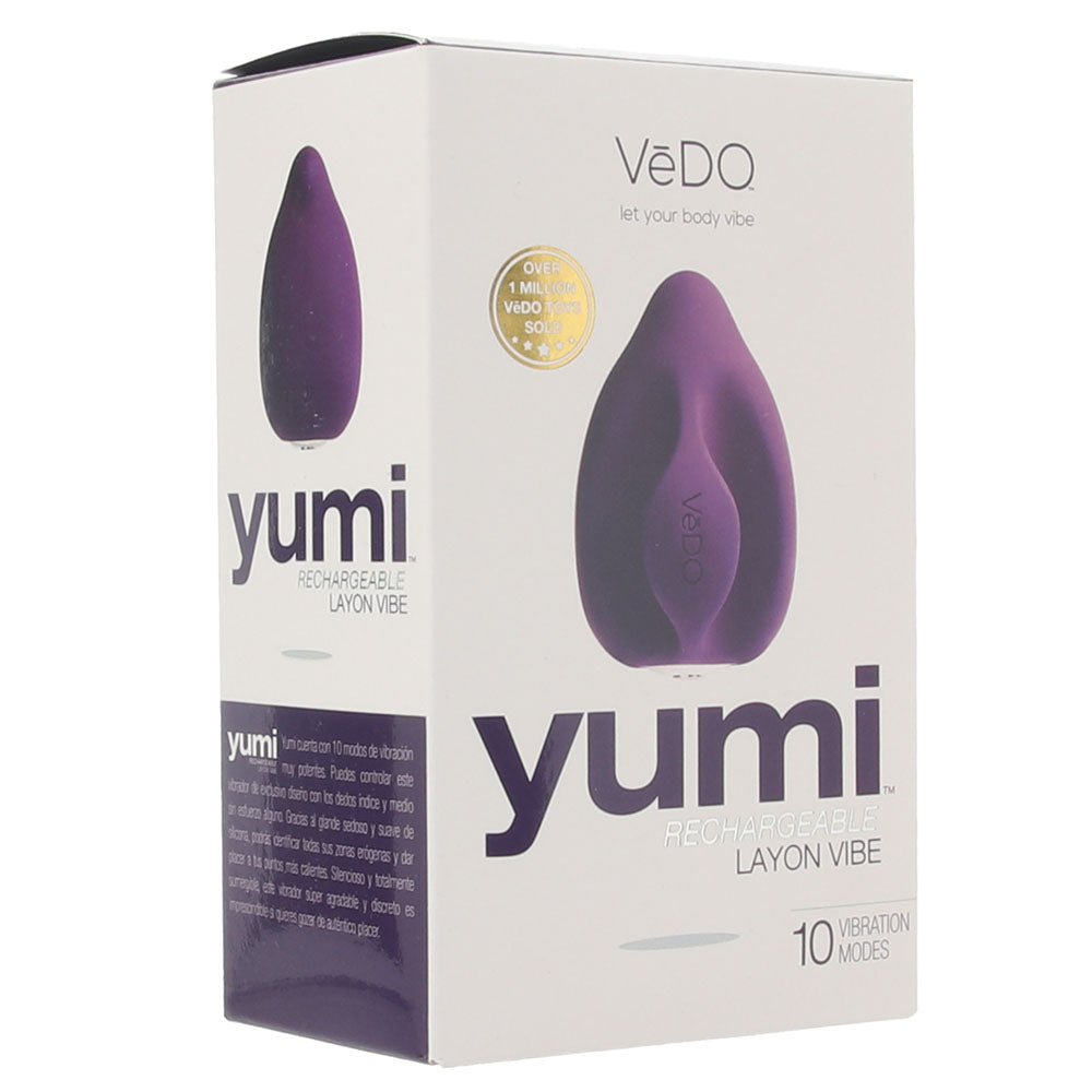 Yumi Rechargeable Finger Vibe in The Deep Purple