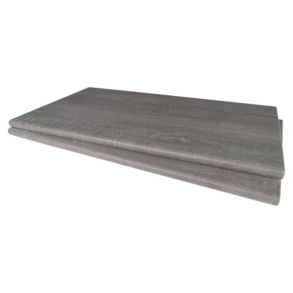 MSI 0.75 in. x 13 in. x 24 in. Caldera Coala Matte Porcelain Pool Coping (4.33 sq. ft.case) NCALCOA1324