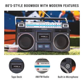 Crosley Black Cassette Player CT201A-BK