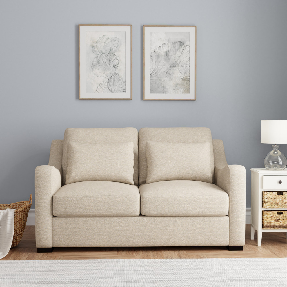 Hillsdale York Upholstered Sectional Chaise   Transitional   Loveseats   by Hillsdale Furniture  Houzz