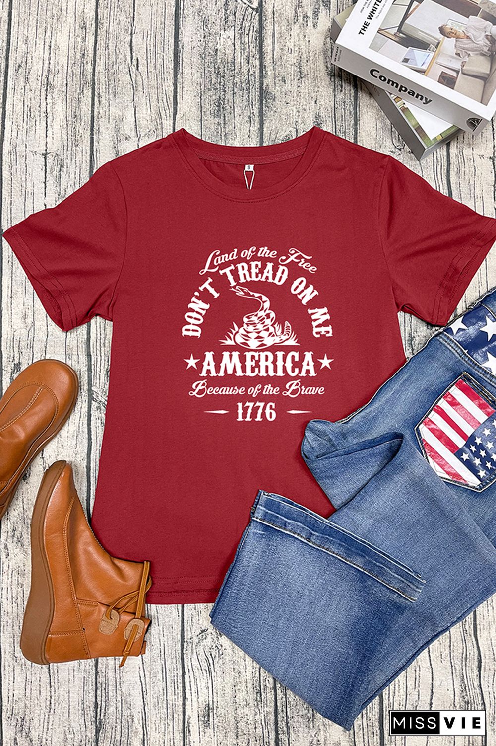 Dont' Tread On Me Graphic T-Shirt Wholesale