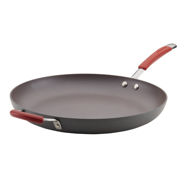 Open Skillet With Helper Handle Cranberry Red