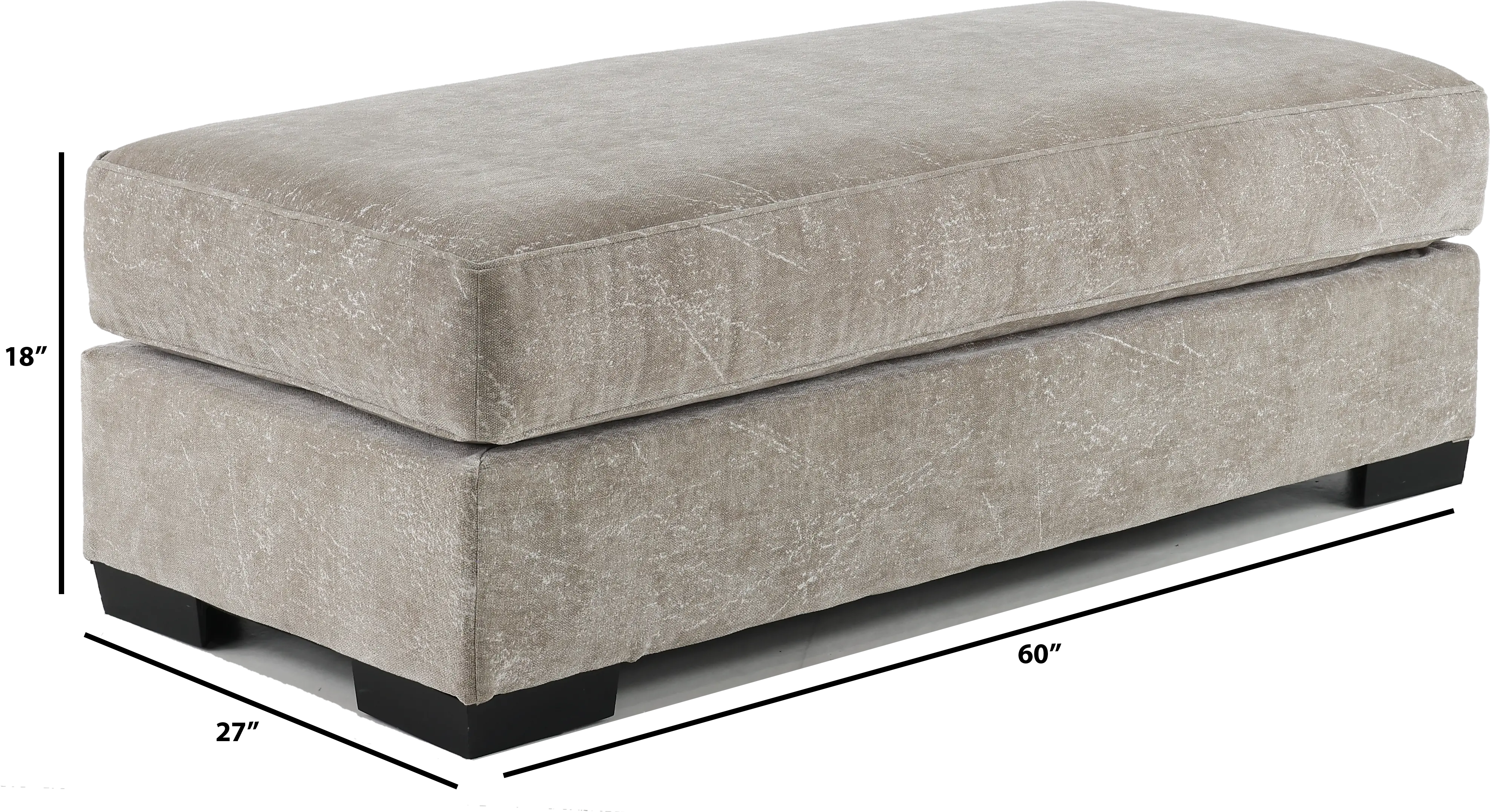 Troy Beige Ottoman