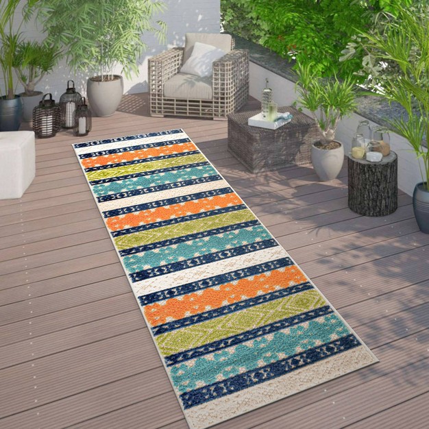 World Rug Gallery Vienna Bohemian Indoor outdoor Area Rug