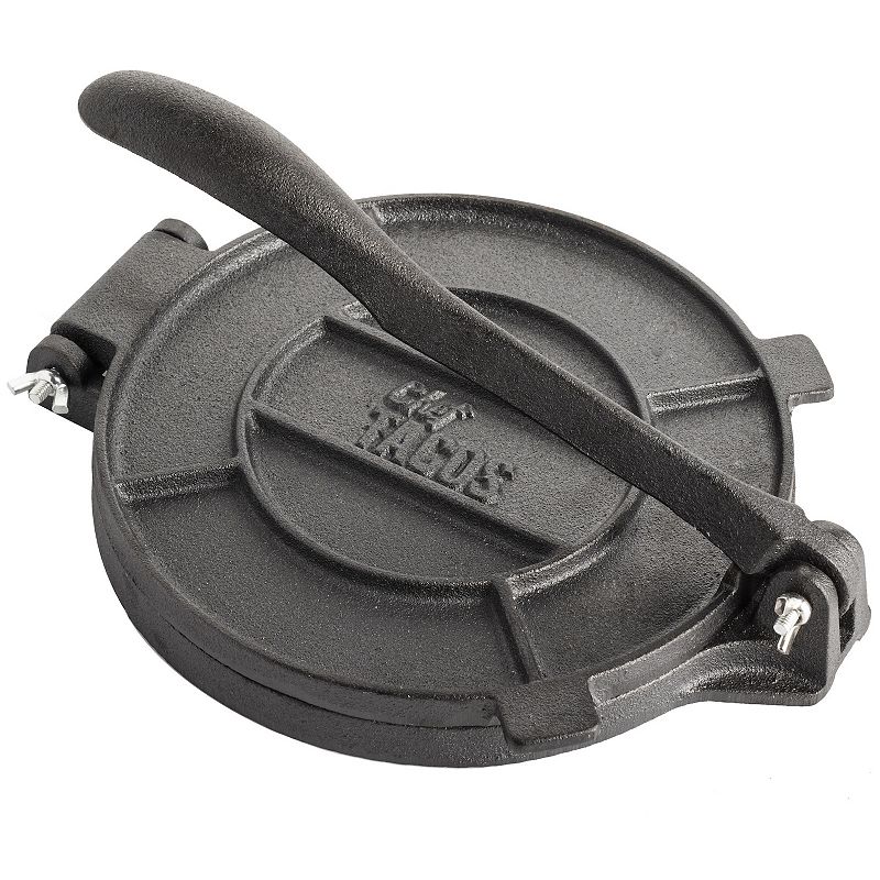 Chef Tacos Authentic Cast Iron Tortilla Press， 8-inch， Pre-seasoned Corn Or Flour Tortilla Maker