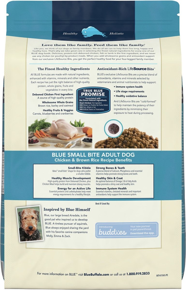 Blue Buffalo Life Protection Formula Small Bite Adult Chicken and Brown Rice Recipe Dry Dog Food