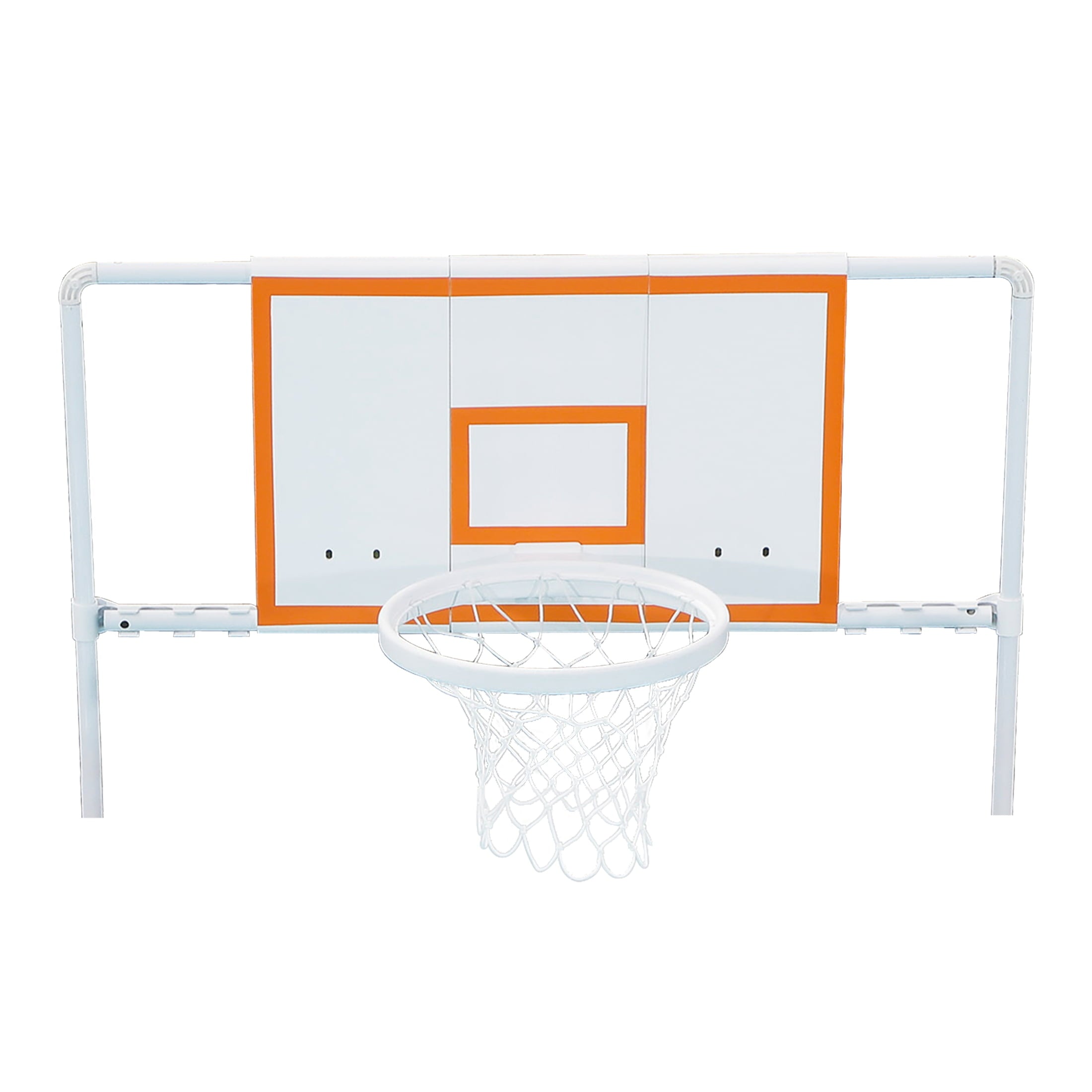 Summer Waves Basketball Set with Basketball Hoop Backboard and Rim， for Frame Pools， White， Inflatable Basketball included， for Adults， Unisex