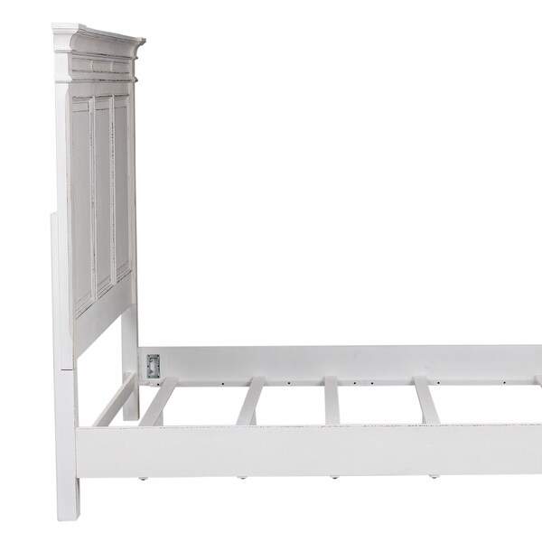 The Gray Barn Abbey Park Weathered Brown and Antique White King Panel Headboard - - 25674365