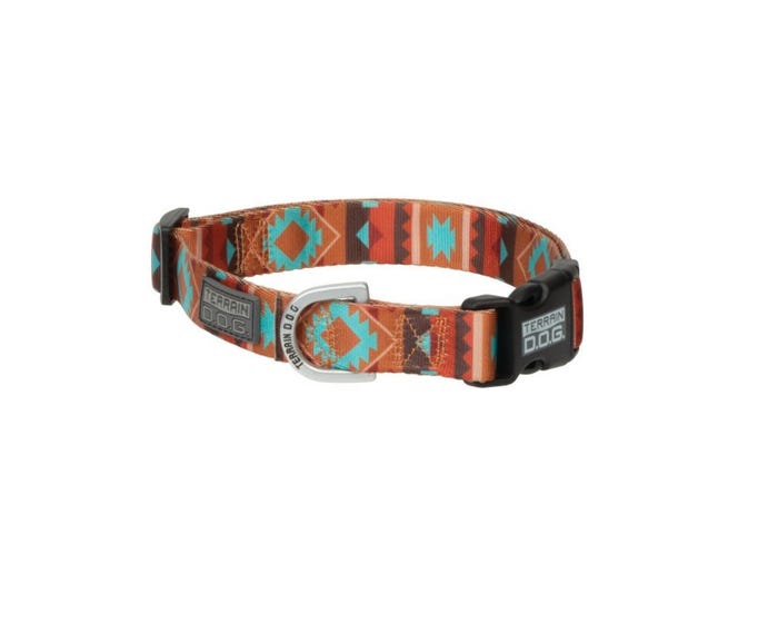 Terrain D.O.G.® Premium Patterned Snap-n-Go Adjustable Dog Collar， Lost Creek， Medium - 07095-50-260