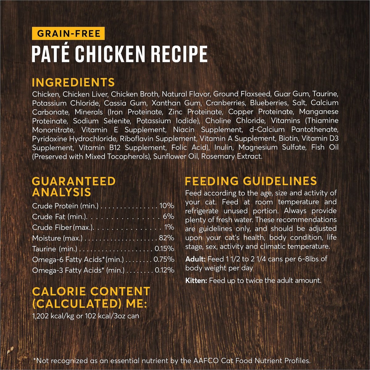 American Journey Pate Chicken Recipe Grain-Free Canned Cat Food