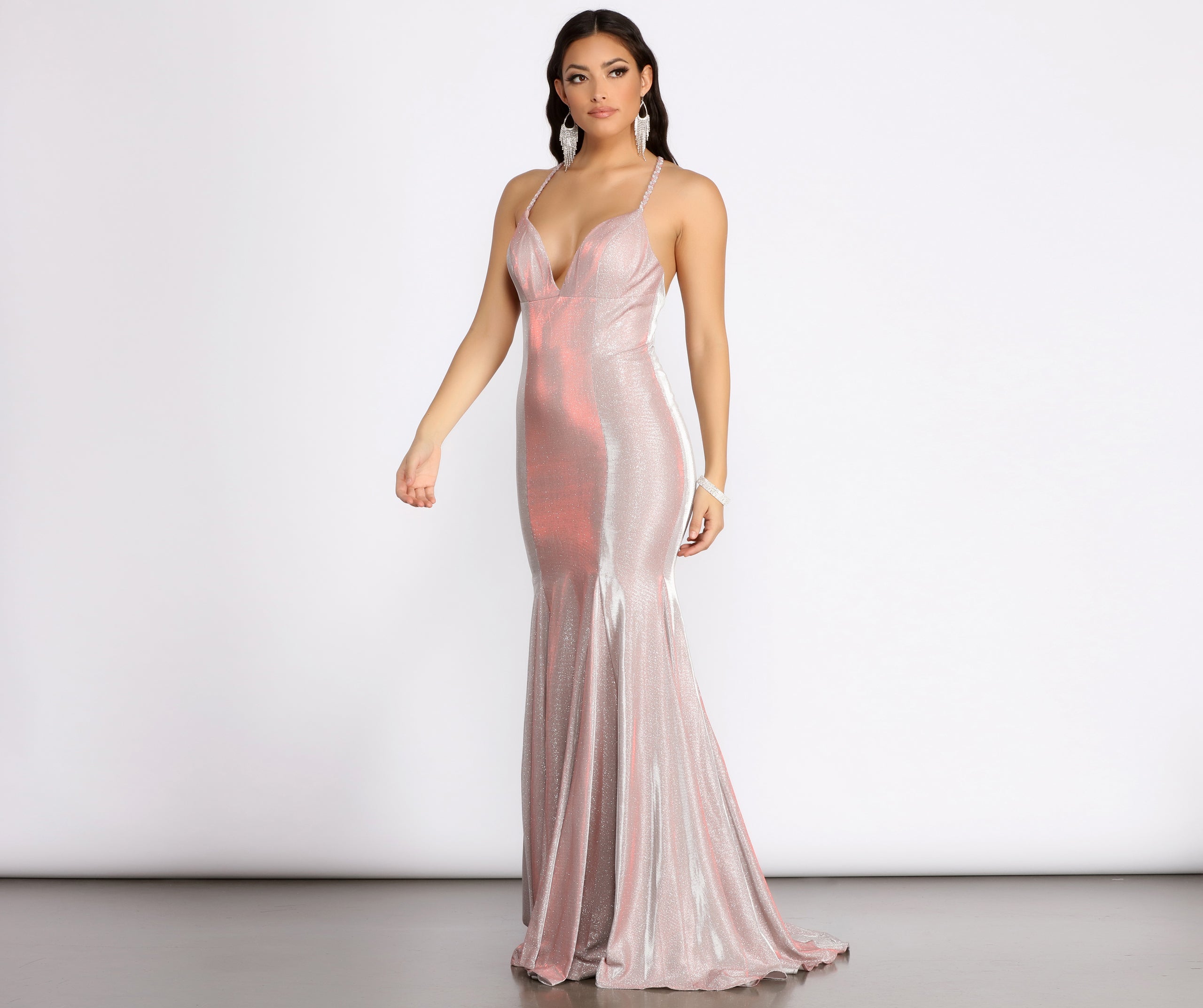 Evita Formal Glitter Mermaid Dress