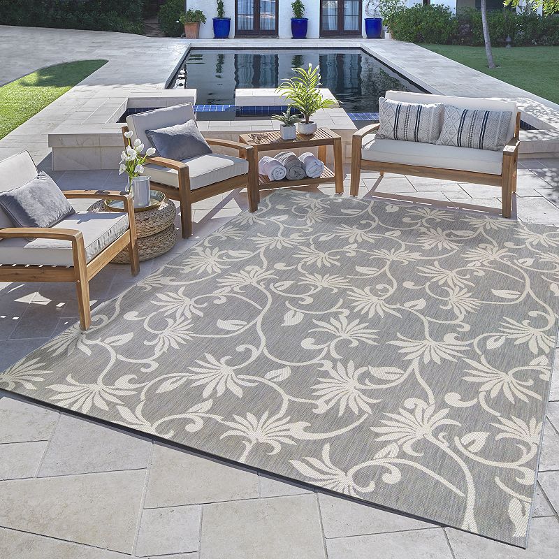 Reyn Spooner Polynesian Pareau Gray Cream Area Rug