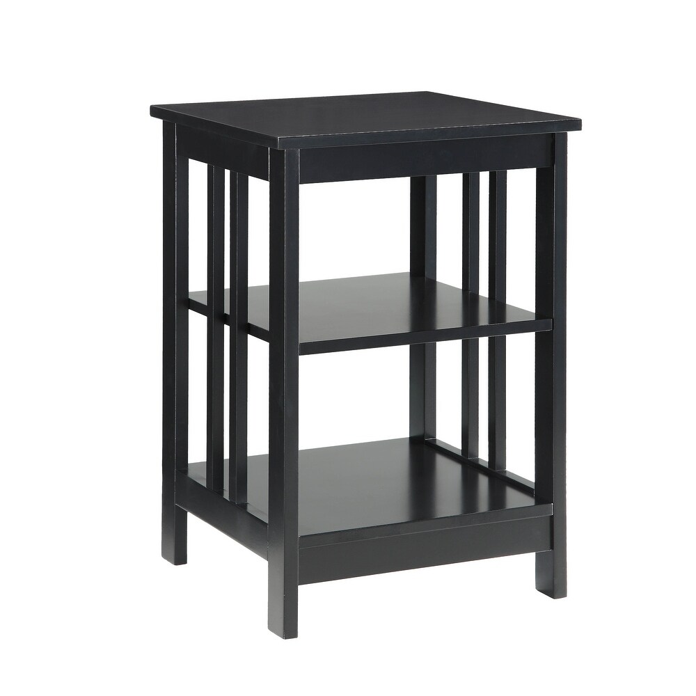 Convenience Concepts Mission End Table with Shelves