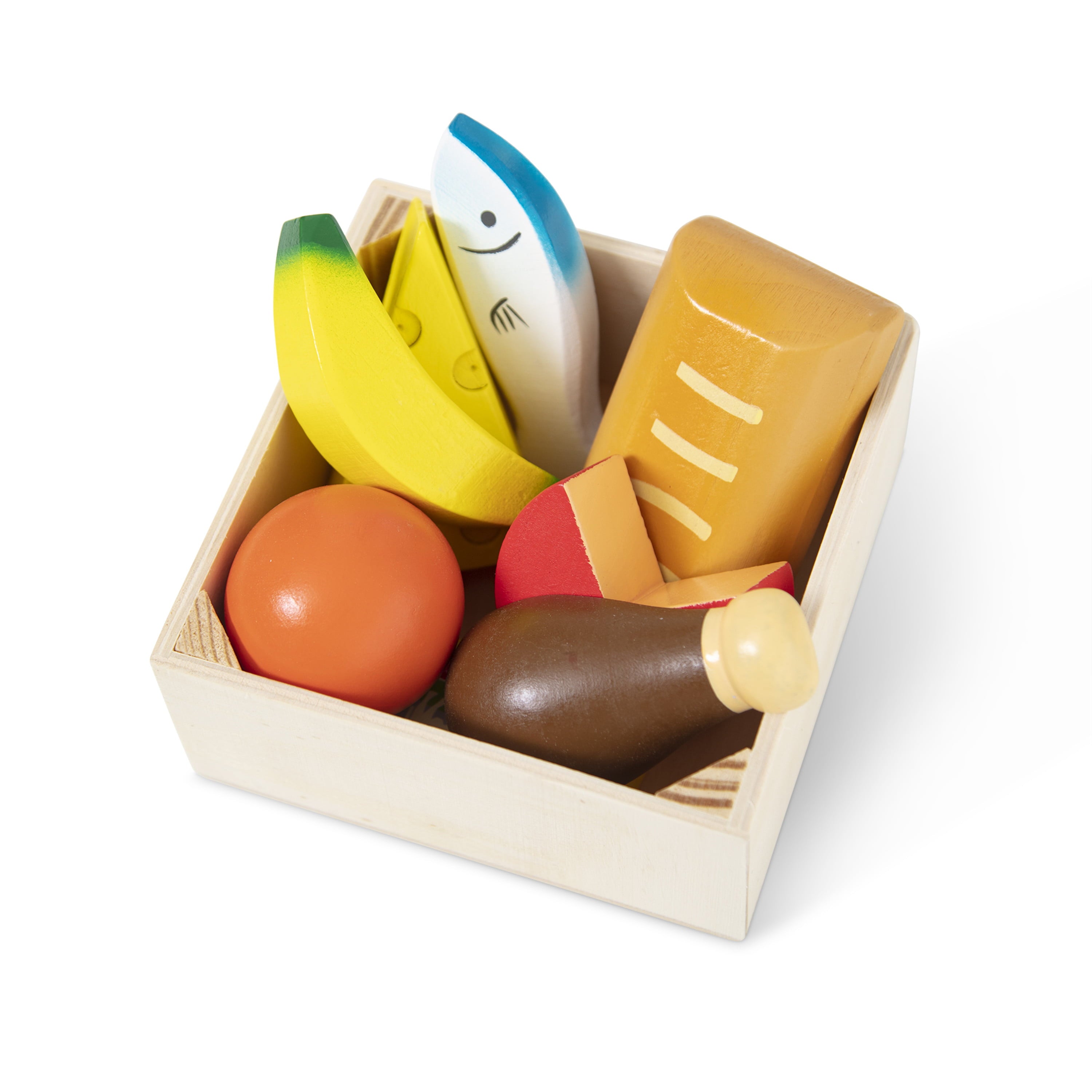 Melissa and Doug Food Groups - 21 Wooden Pieces and 4 Crates