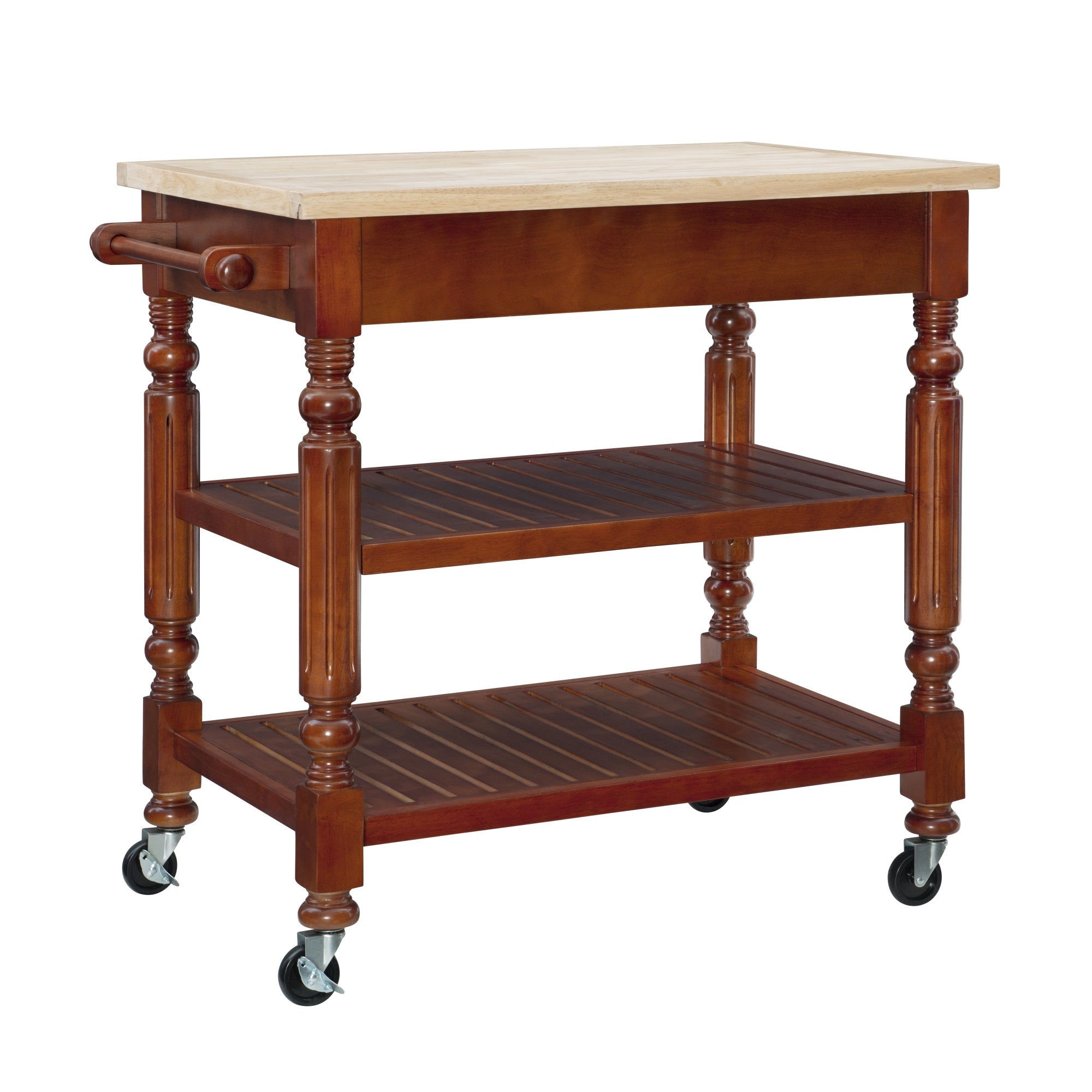 Barker Kitchen Cart Dark Cherry