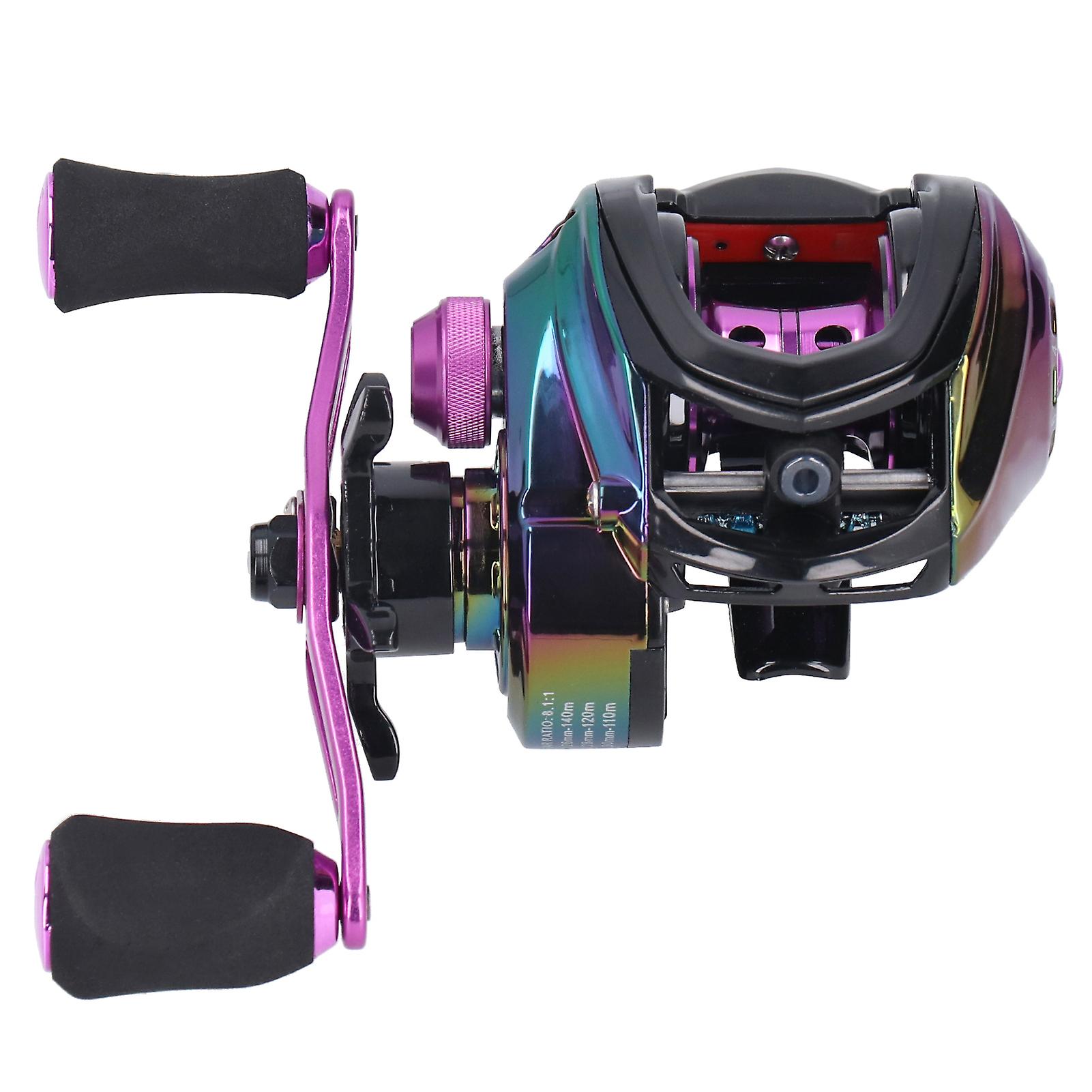 High Speed Ratio 8.1:1 Baitcasting Fishing Reel Metal Lightweight Casting Fishing Wheelright