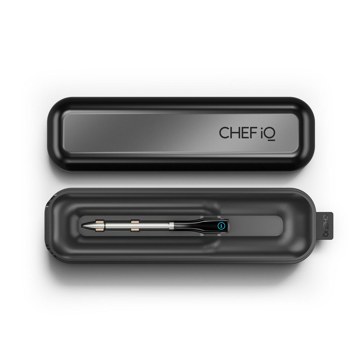 CHEF iQ Smart Cooking Thermometer， Worlds Thinnest and Smartest， Wireless， Digital， Bluetooth and WiFi Enabled