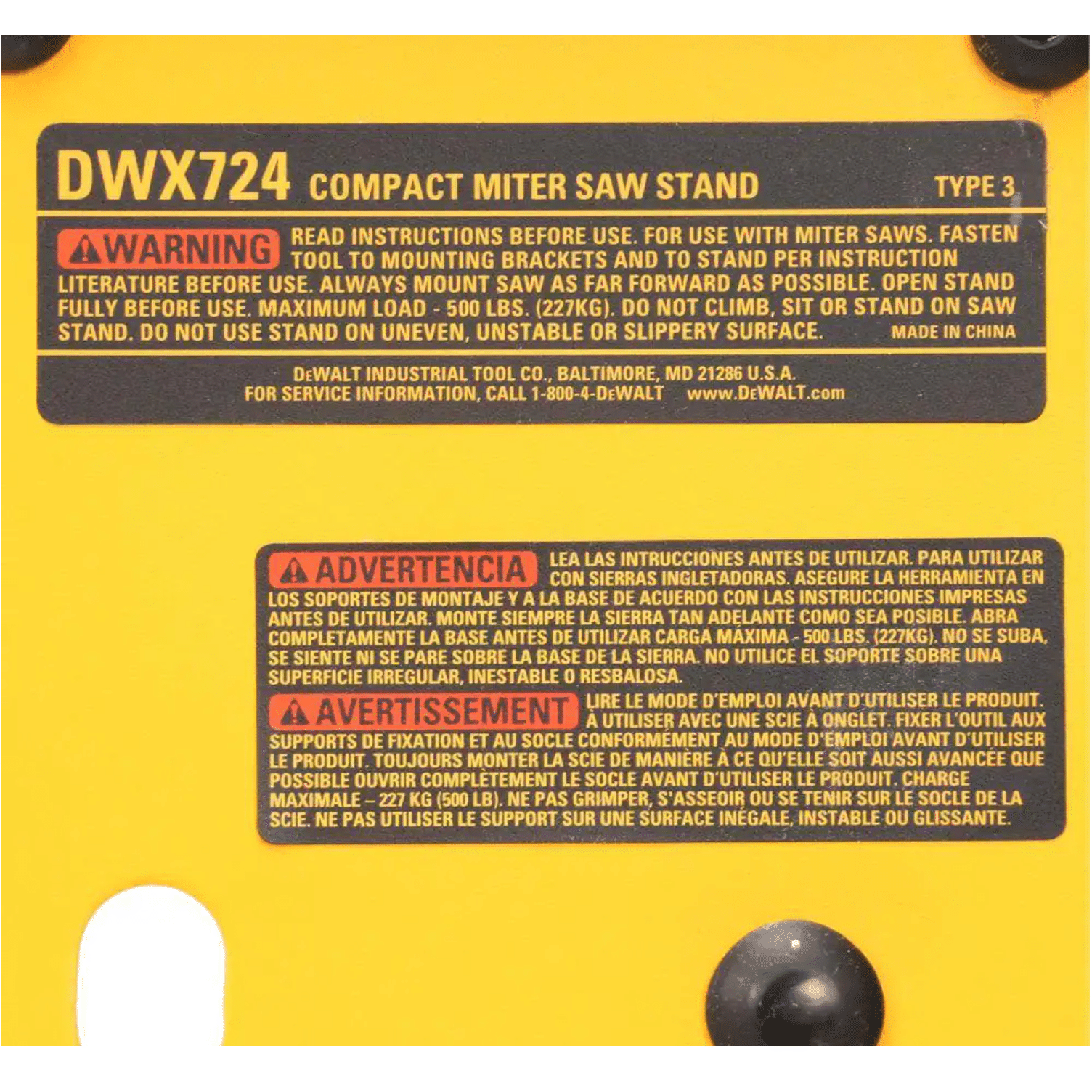 Dewalt Miter Saw Stand， Compact (DWX724)