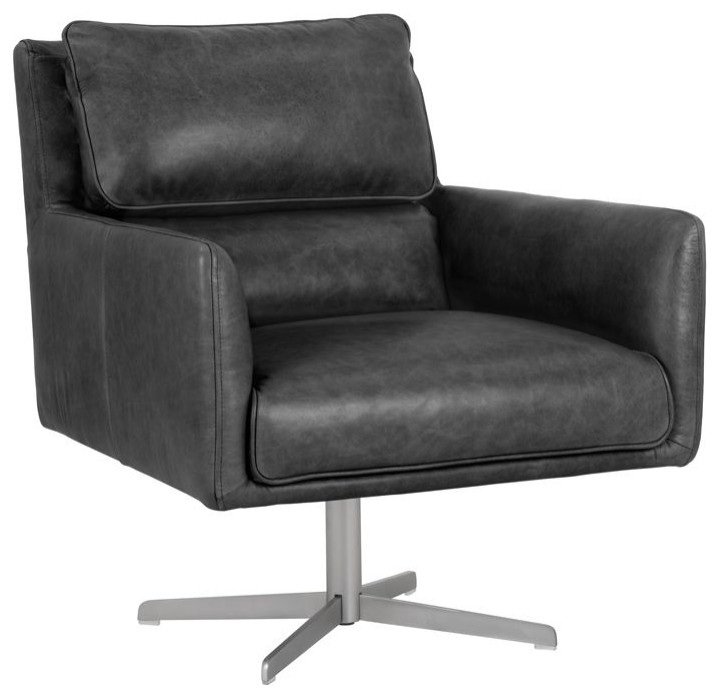 Easton Swivel Lounge Chair   Contemporary   Armchairs And Accent Chairs   by Sunpan Modern Home  Houzz