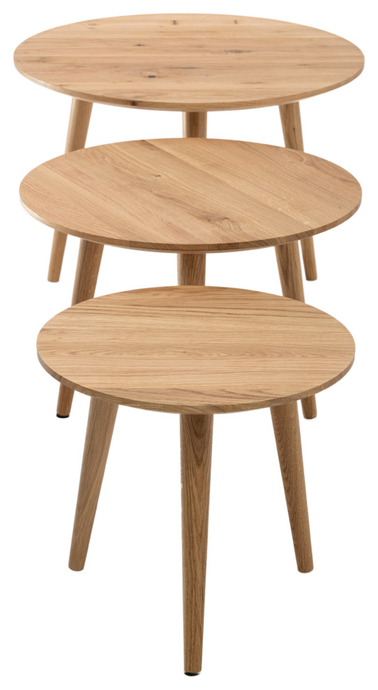 Primera Round Nesting Tables   Midcentury   Coffee And Accent Tables   by Mobello  Houzz