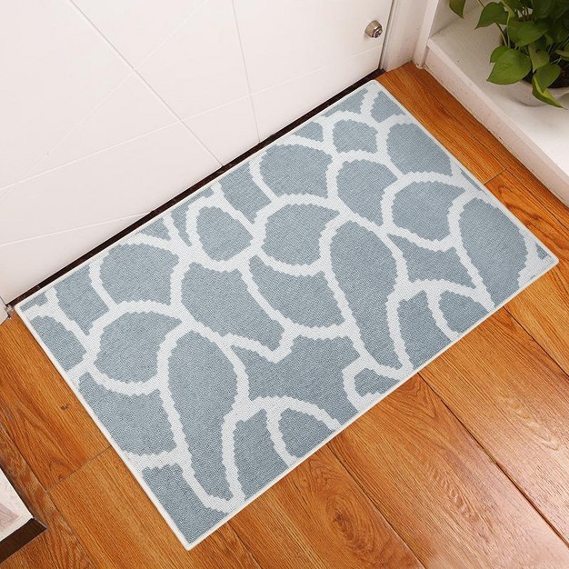 Sussexhome Stone Collection Cotton Heavy Duty Low Pile Area Rug 2 x27 X 3 x27