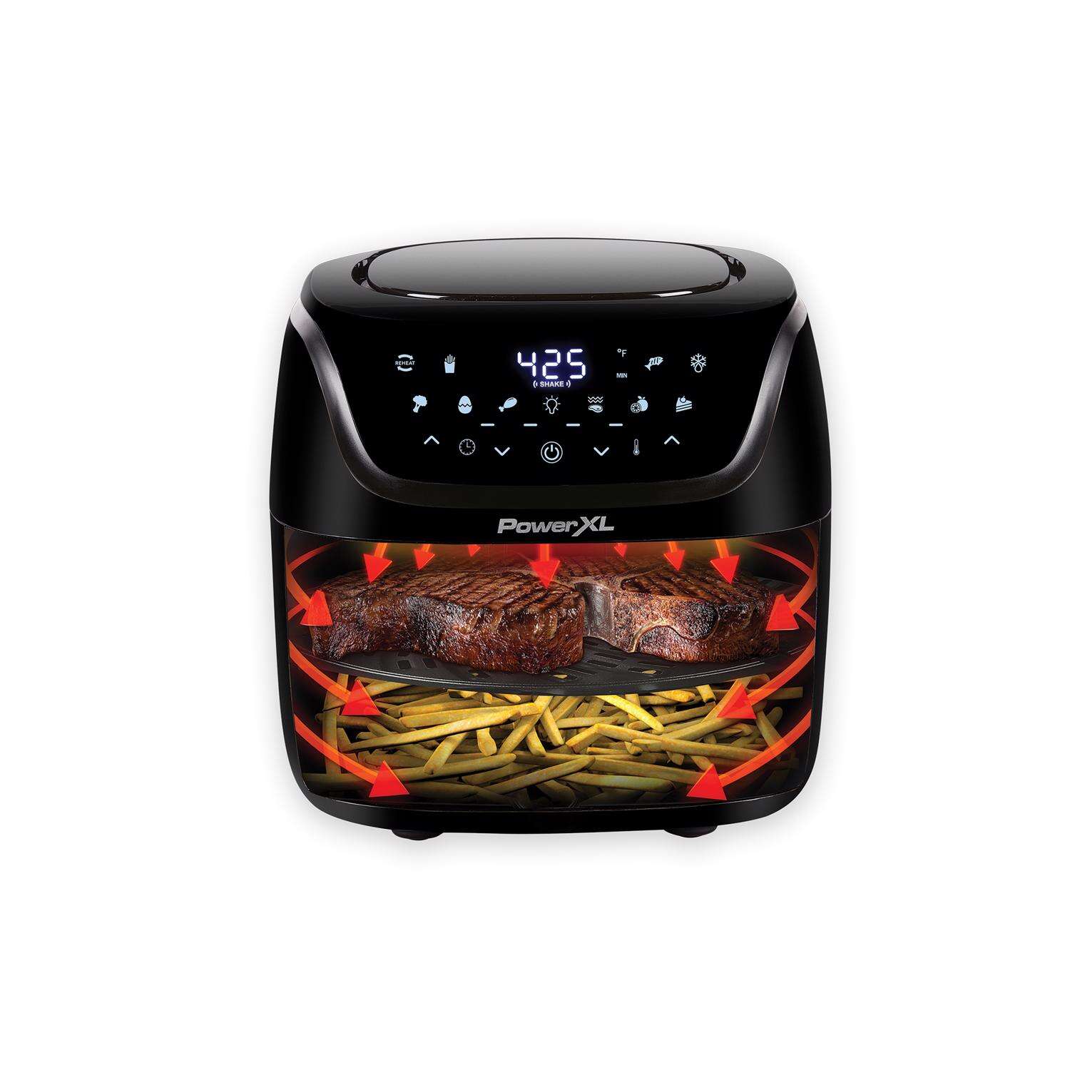 PowerXL Vortex Pro Black 8 qt Programmable Air Fryer