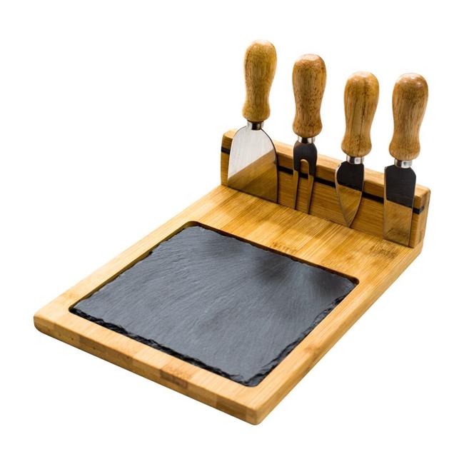 Chef's Basics Select 6-Piece Slate Cheese Board Set， Multicolor