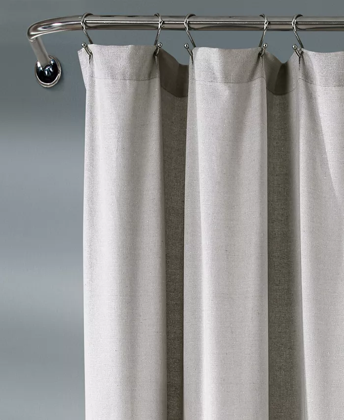 Lush Dandeacute;cor Linen Button 72 x 72 Shower Curtain