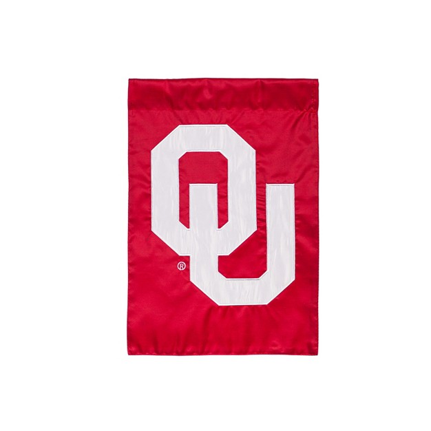 Evergreen University Of Oklahoma Garden Applique Flag 12 5 X 18 Inches Outdoor Sports Decor For Homes And Gardens