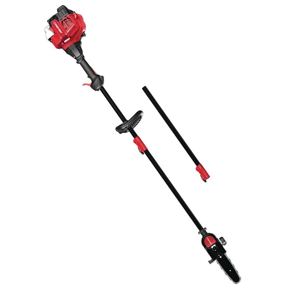 TroyBilt 8 in 25cc Gas 2Cycle Pole Saw with Automatic Chain Oiler and Attachment Capabilities