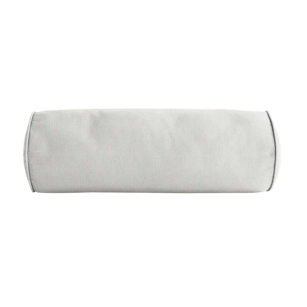 Sorra Home Corded Linen Texture Bolster Pillow