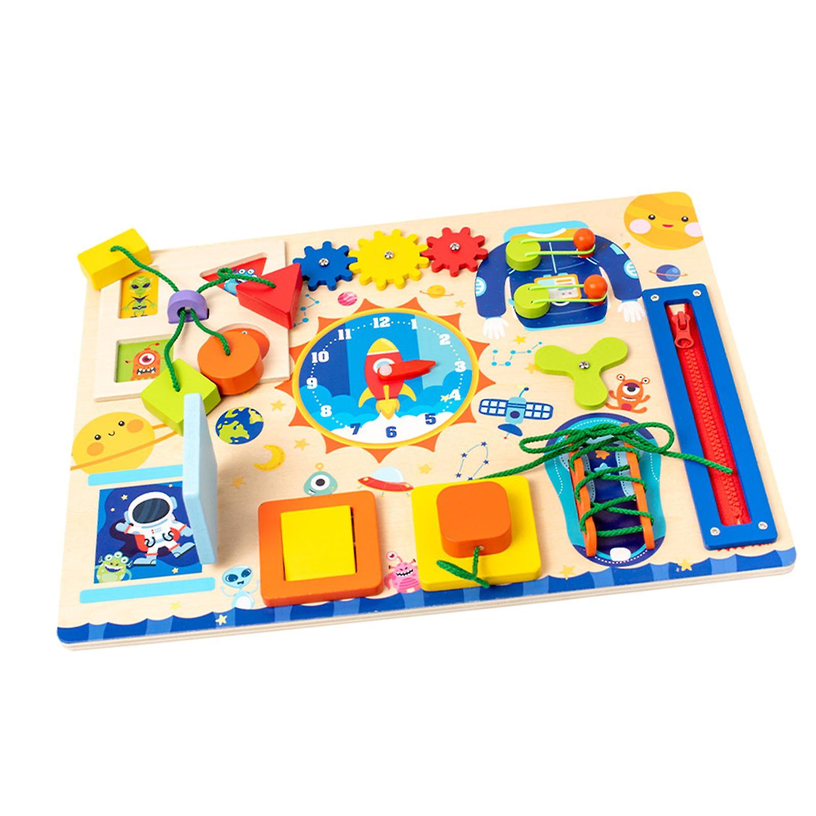 Busy Board Sensory Board Fine Motor Skills Activity Board Toy For Boys Gifts B