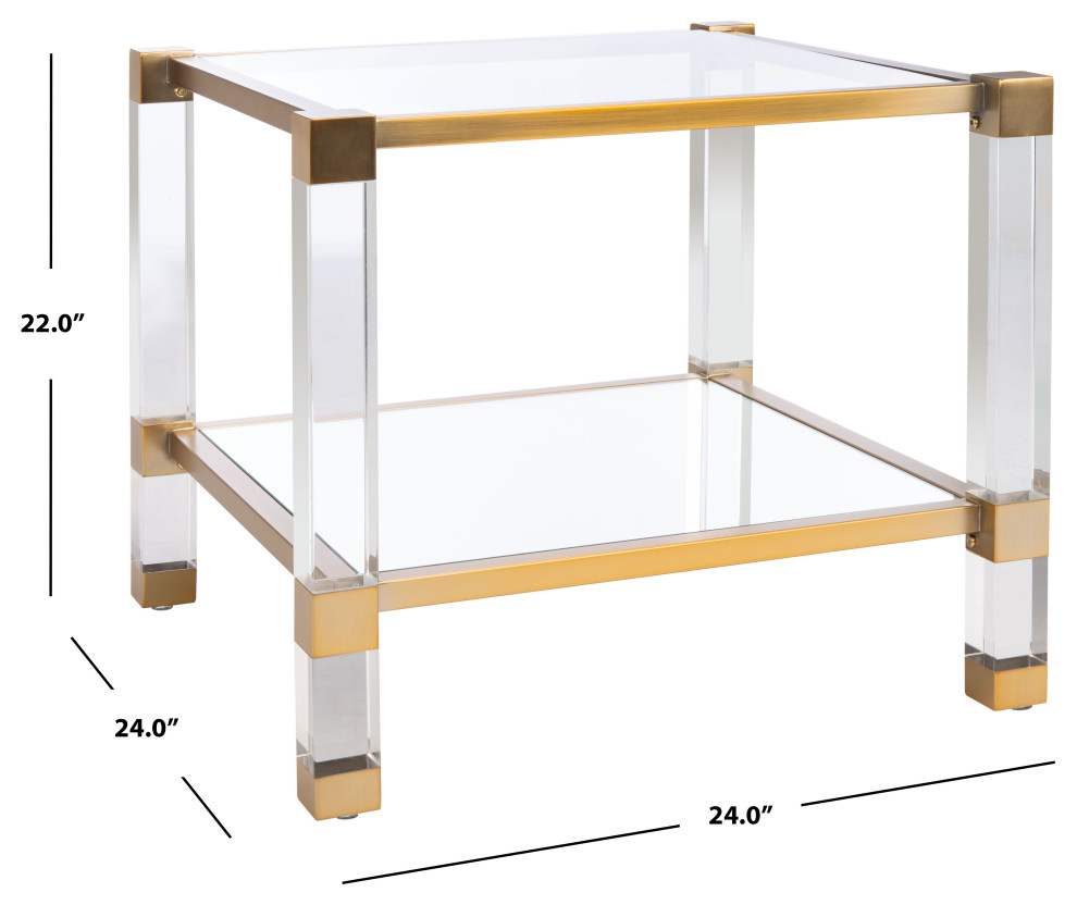 Safavieh Couture Angie Acrylic End Table   Contemporary   Side Tables And End Tables   by Safavieh  Houzz