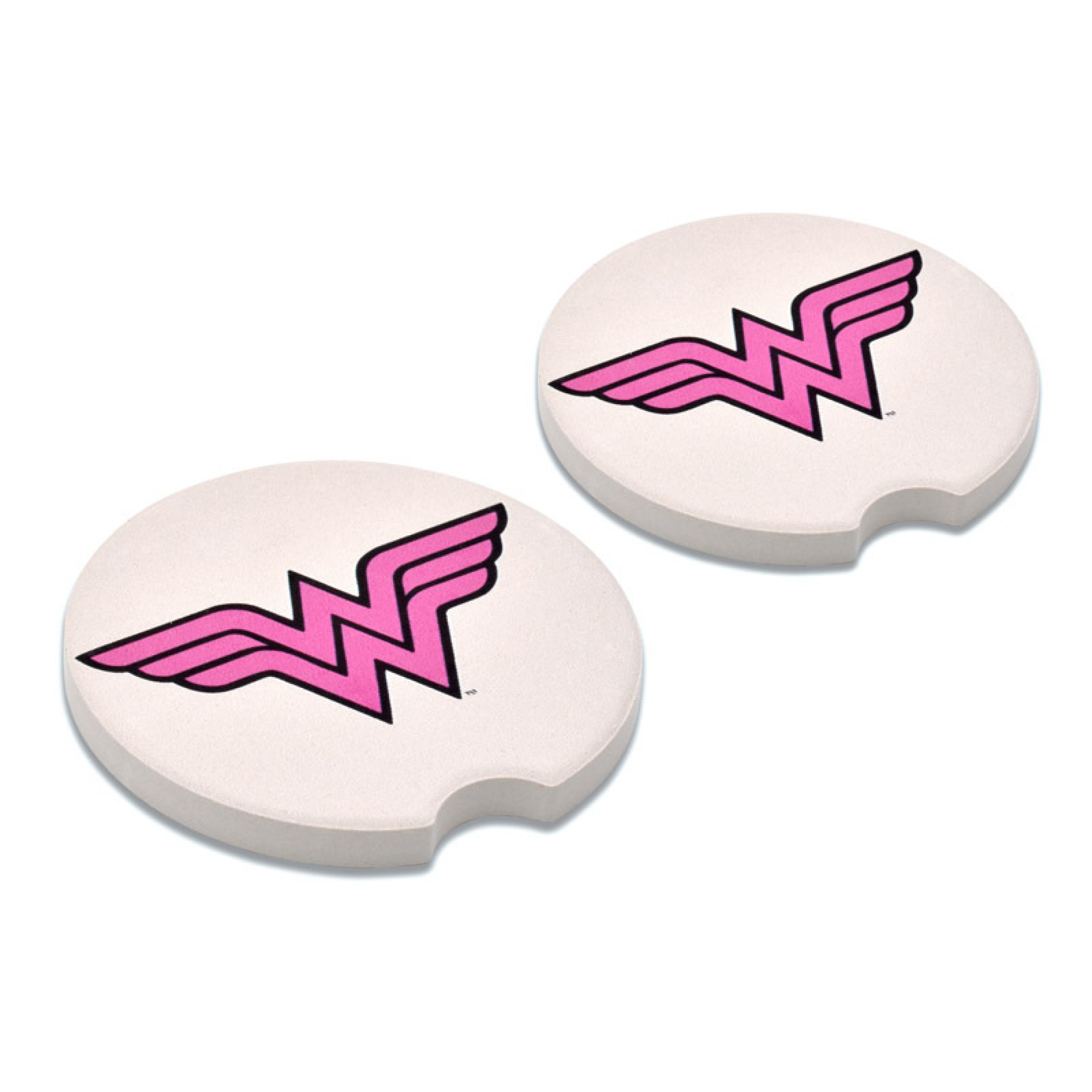 Wonder Woman 813432 Wonder Woman Symbol Absorbent Car Coasters