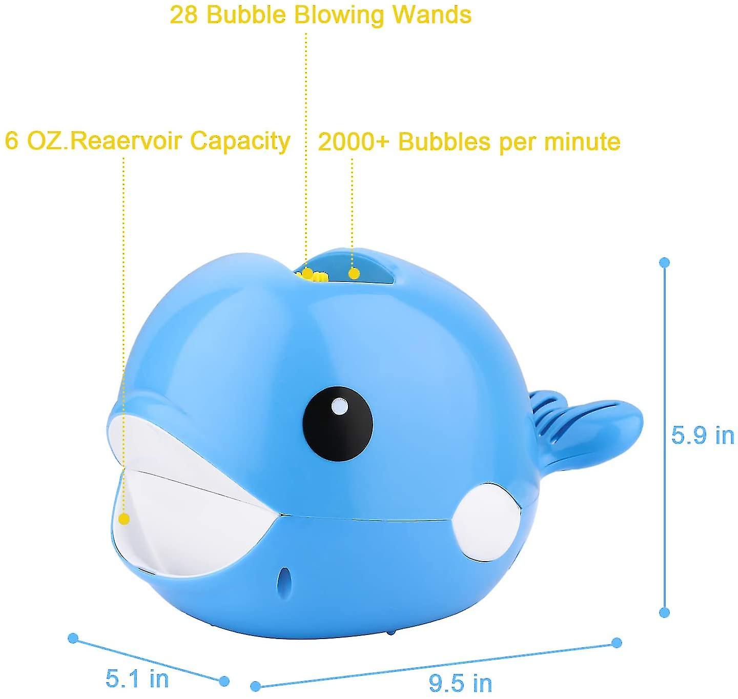 Electric Bubble Whale Bubble Machine Baby Bath Toy