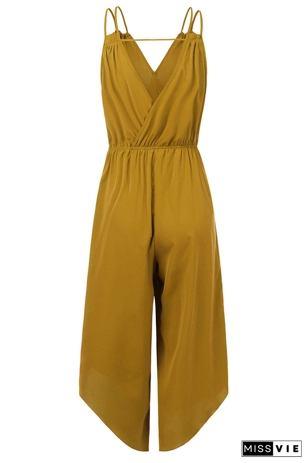 Solid Color Slip Wide Leg Pants Jumpsuit Wholesale