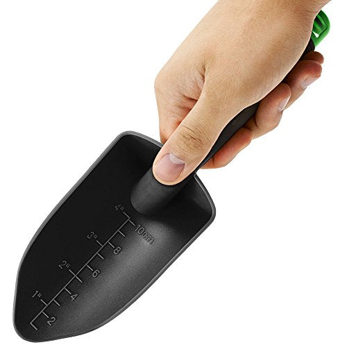 Grizzly Peak Ultra Lightweight 11" Backpacker's Trowel, Black & Green