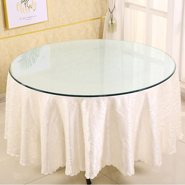 Glass Top for Round Table/Garden Table/Coffee Table Top Tempered Glass Table Top Transparent Glass Dining Room Table Cover