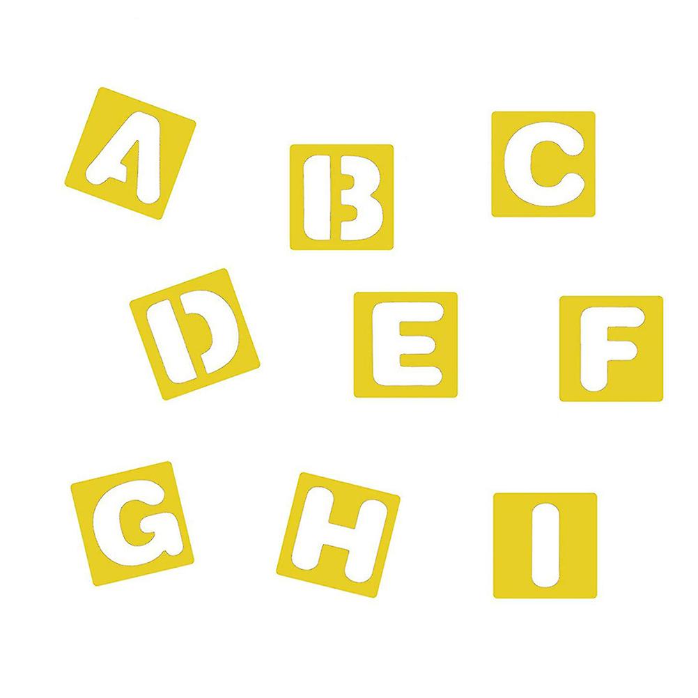 Kids Alphabet Number Stencils Plastic Letter Stencils for Painting Learning DIY Craft