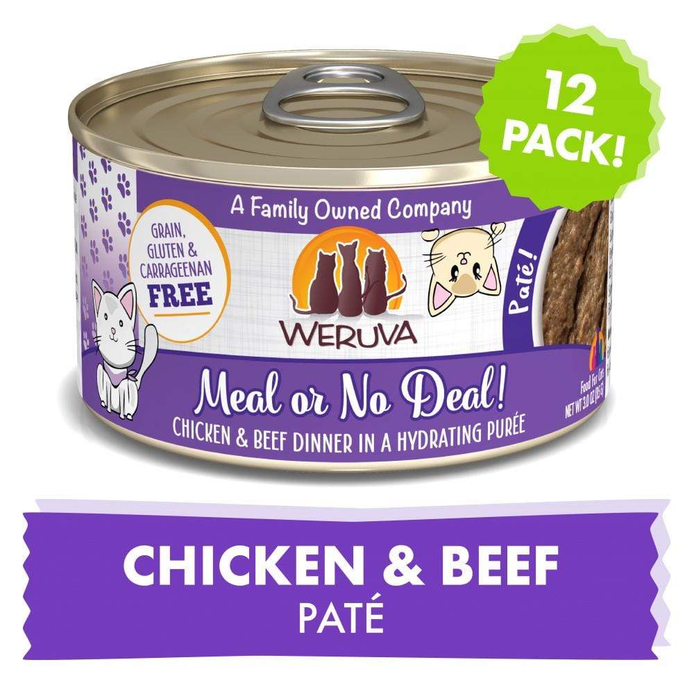 Weruva Classic Cat Pate Meal or No Deal! with Chicken and Beef Canned Ca